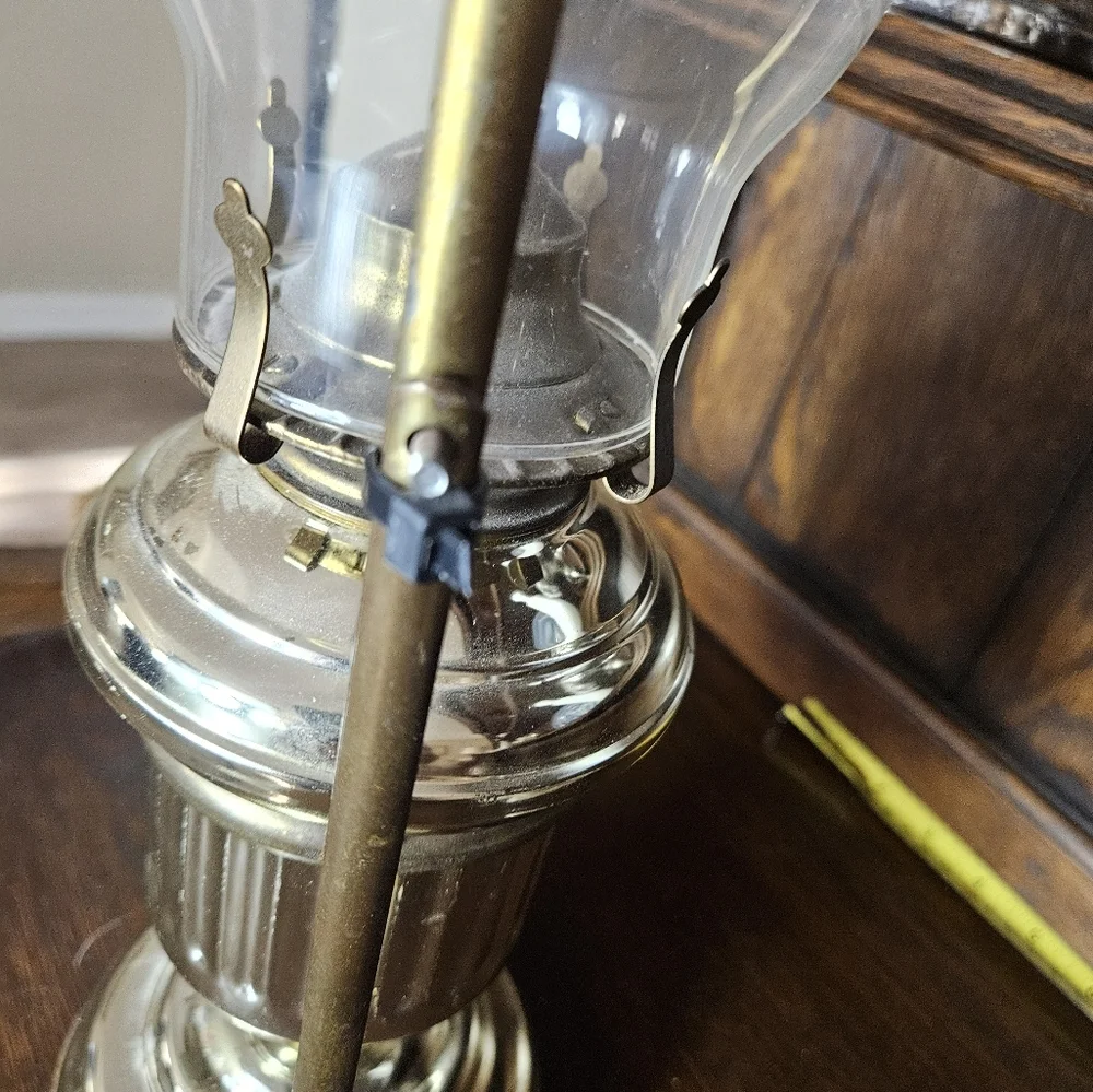 Brass Nautical Ship Gimbal Oil Lamp.